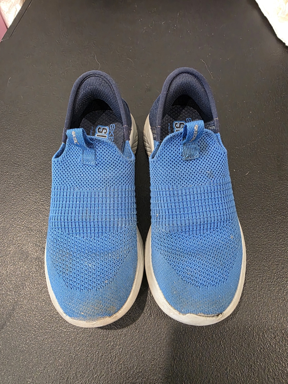 Skechers Slip-On Knit Sneakers for Kids in Blue
